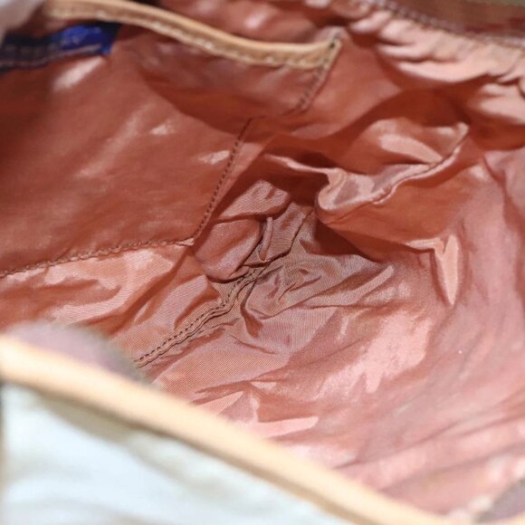 BURBERRY Blue Label Shoulder Bag Canvas White Auth bs23896 - Picture 13 of 16